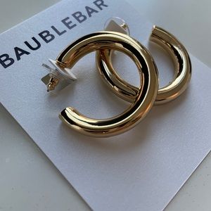 Gold hoop earrings